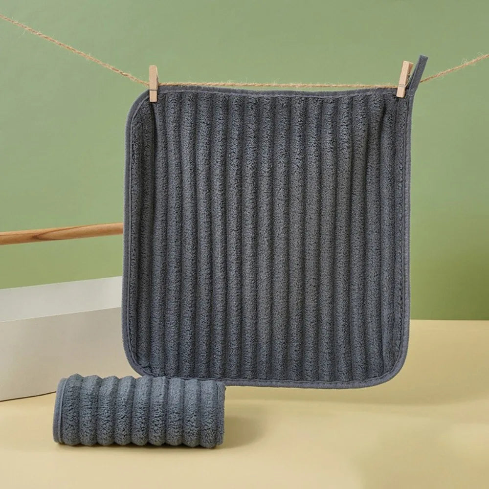 6-Pack Coral Fleece Hand Towels – Quick Dry & Absorbent