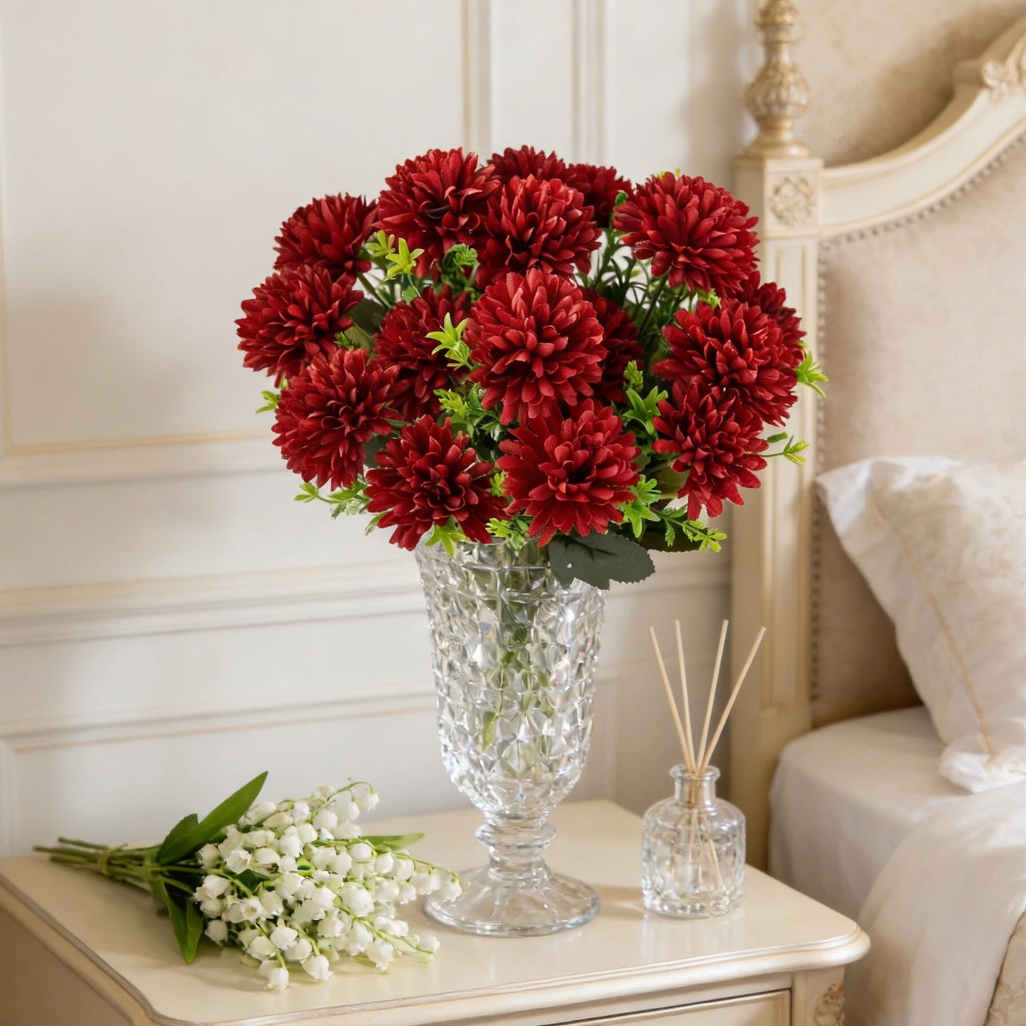 Silk Ball Chrysanthemum Artificial Flowers – Wedding & Home Décor