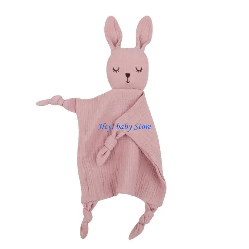Cartoon Rabbit Baby Soothing Towel | Soft Comfort Cloth 0–12M
