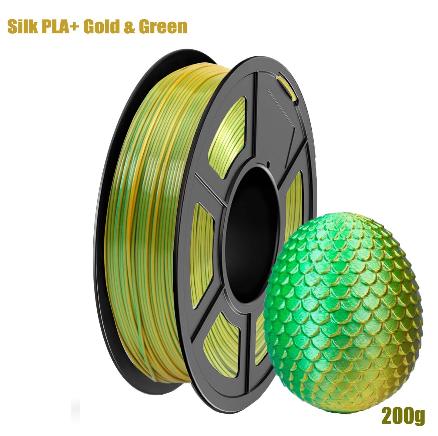 Silk Dual Color PLA Filament 1.75mm – 4 Spools | DINGSUN 3D