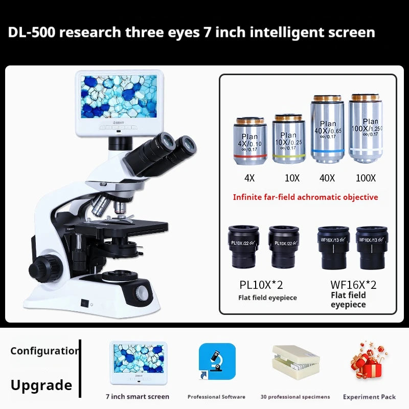 Research Grade Biological Microscope Plan/infinity Optical System Experimental University Specific Medical Photography Peaceful Pleasures Health and Wellness 5