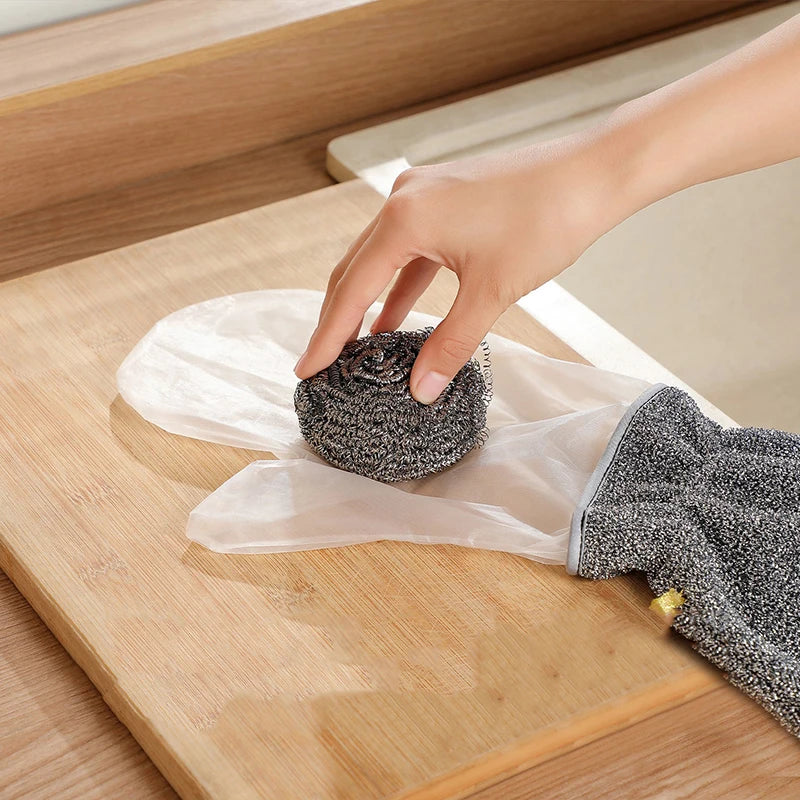 Wire Dishwashing Gloves – Waterproof Kitchen Cleaning Mittens Kitchen Cleaning Gloves Peaceful Pleasures Health and Wellness
