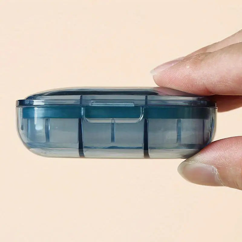 Portable Mini Medicine Pills Box 3 Compartment Drug Storage Box Pills Dispenser Pill Organizer Transparent Small Container Peaceful Pleasures Health and Wellness