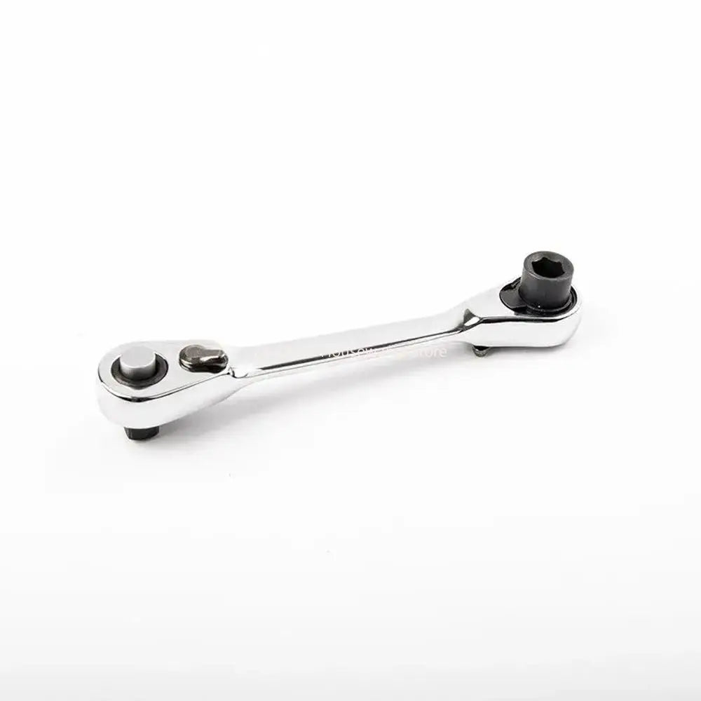 72 Teeth 1/4" Dual Head Ratchet Wrench, CR-V Steel, Quick Socket & Bit Driver, Compact Hand Tool for Auto Repair Peaceful Pleasures Health and Wellness