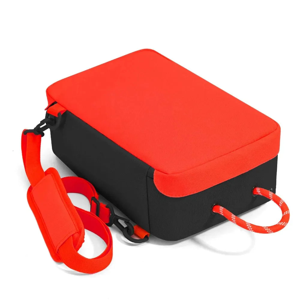 Portable Cuboid Shoe Bag – Breathable Travel Organizer & Shoulder Strap