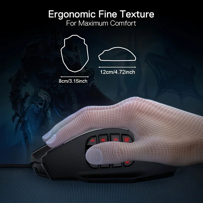 E-YOOSO X-33 Dual Mode Gaming Mouse Support 2.4G Wireless & Wired, RGB USB Mouse with 16000 DPI 16 Programmable Buttons for PC Peaceful Pleasures Health and Wellness