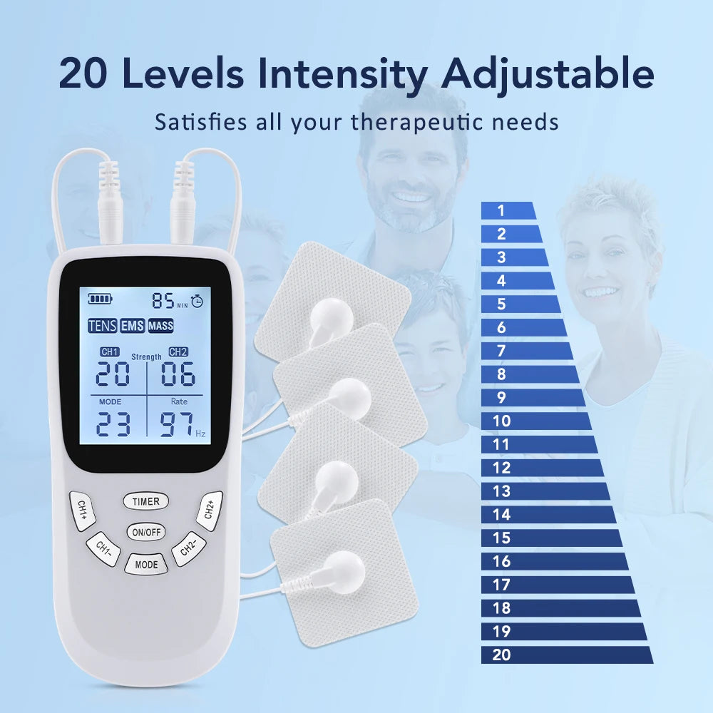 36 Modes Physiotherapy Tens Electric Muscle Stimulator EMS Acupuncture Full Body Massage Digital Therapy Slimming Machine Peaceful Pleasures Health and Wellness