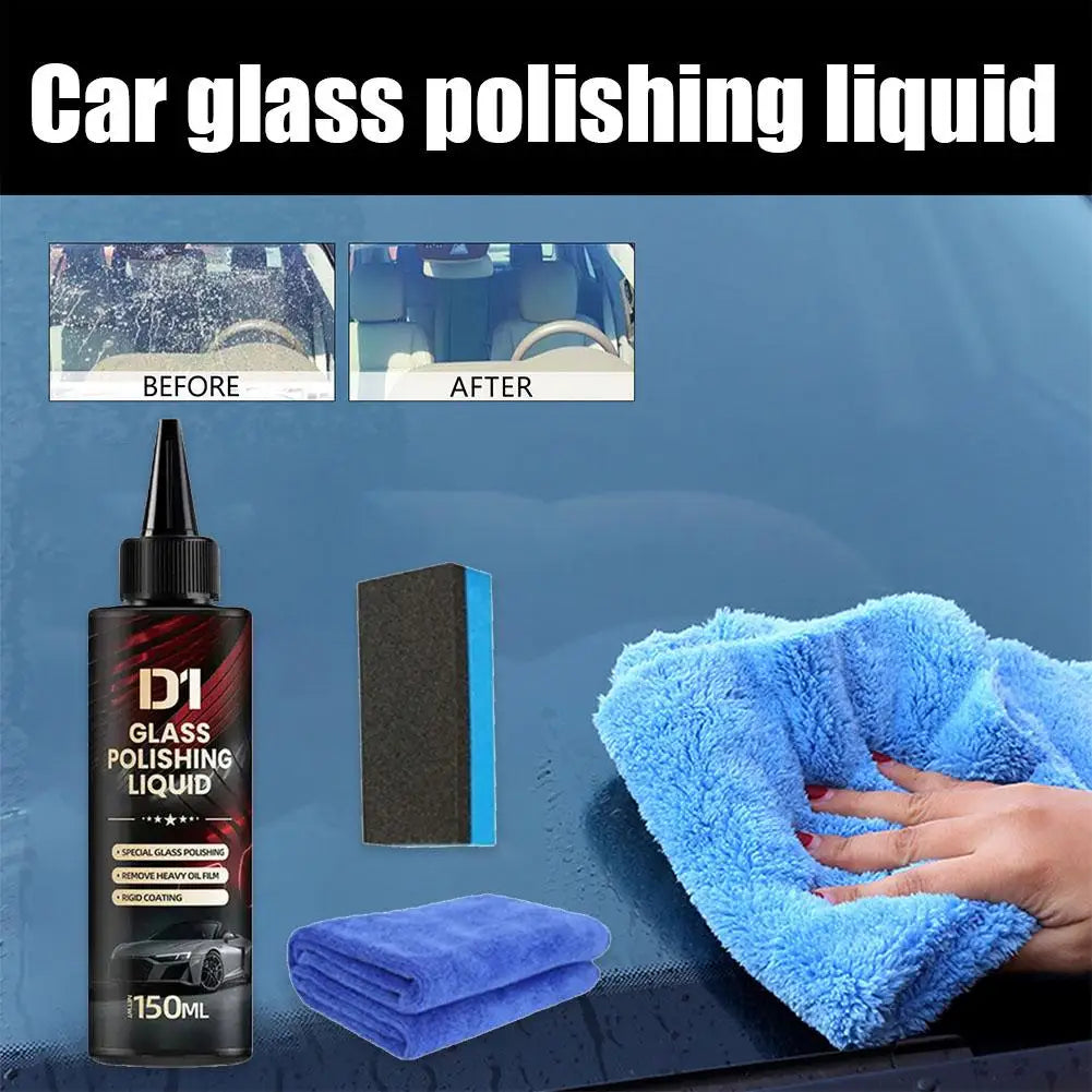 1/3Sets Auto Glass Polishing Essence Removes Oil Film Coating Water Stains Minor Scratches Repair Without Marks Peaceful Pleasures Health and Wellness