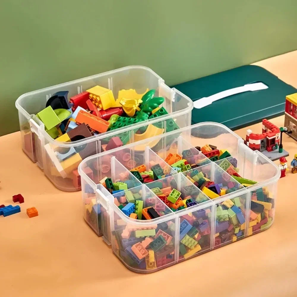 Stackable Transparent Building Block Storage Box | Lego Compatible