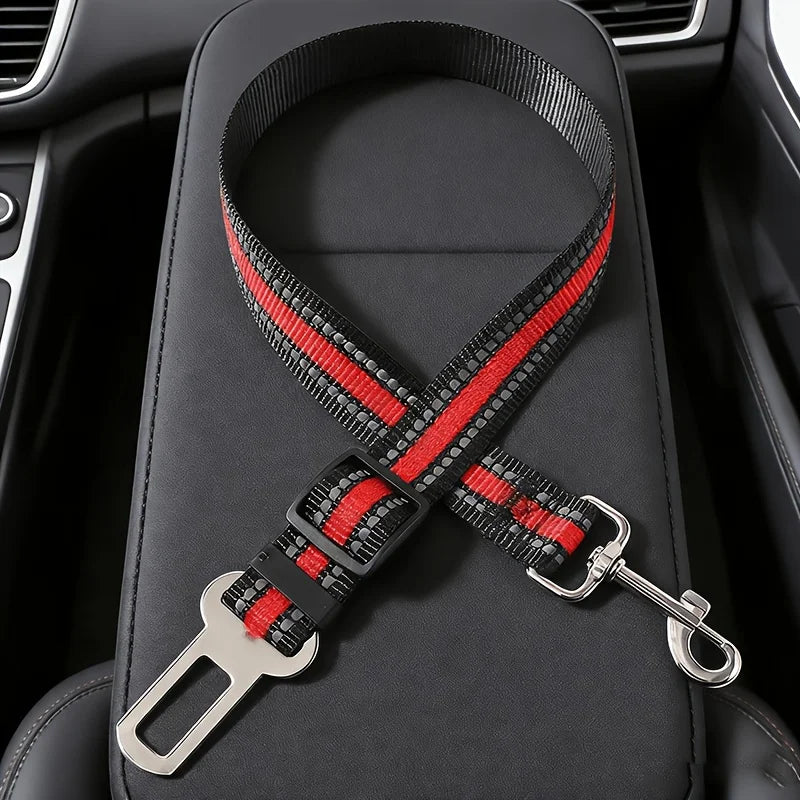 Adjustable Pet Car Seat Belt for Dogs & Cats – Safe Travel