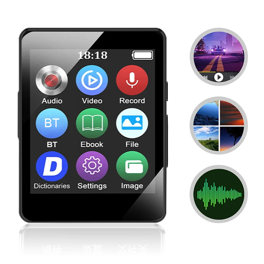 Portable MP3 Player Bluetooth 5.0 HiFi 1.8" Screen | 8–64GB