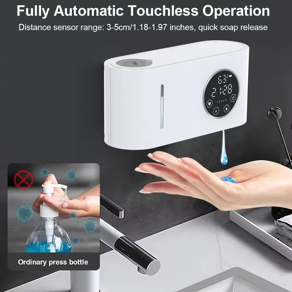 Smart Touchless Foam Soap Dispenser – Wall Mount USB LED