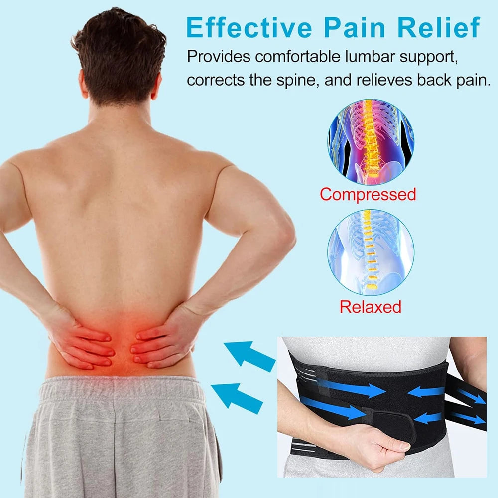 WEFITON Lumbar Back Brace for Sciatica & Lower Back Pain Relief Lumbar Back Brace Peaceful Pleasures Health and Wellness