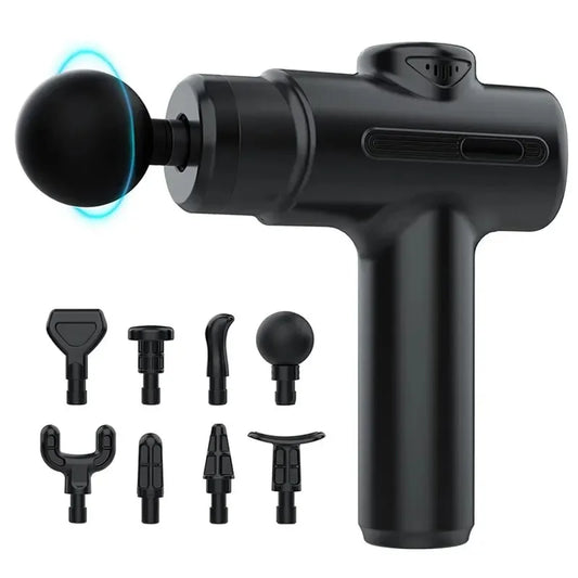 Electric Massage Gun 8 Heads – Body & Muscle Recovery Tool Percussion Massage Gun Peaceful Pleasures Health and Wellness