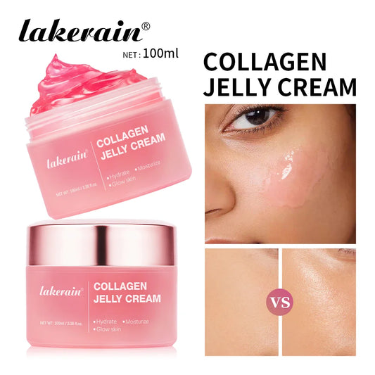 100ml Anti Aging Collagen Face Cream, Niacinamide Moisturizing Hydrating Facial Gel, Skin Tightening Soothing Firming Brightenin Peaceful Pleasures Health and Wellness
