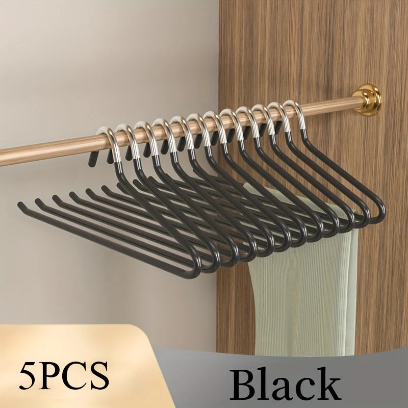 Open-Ended Pants Hangers | Space-Saving Trouser Rack 5/10 Pack
