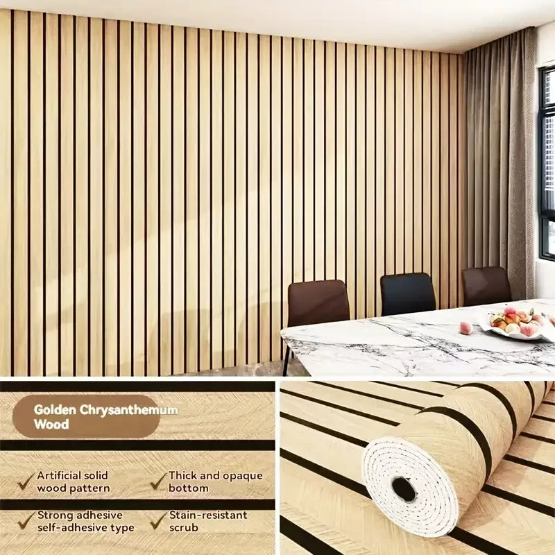 Brown Grid Peel & Stick Wallpaper | Waterproof Faux Plaid PVC
