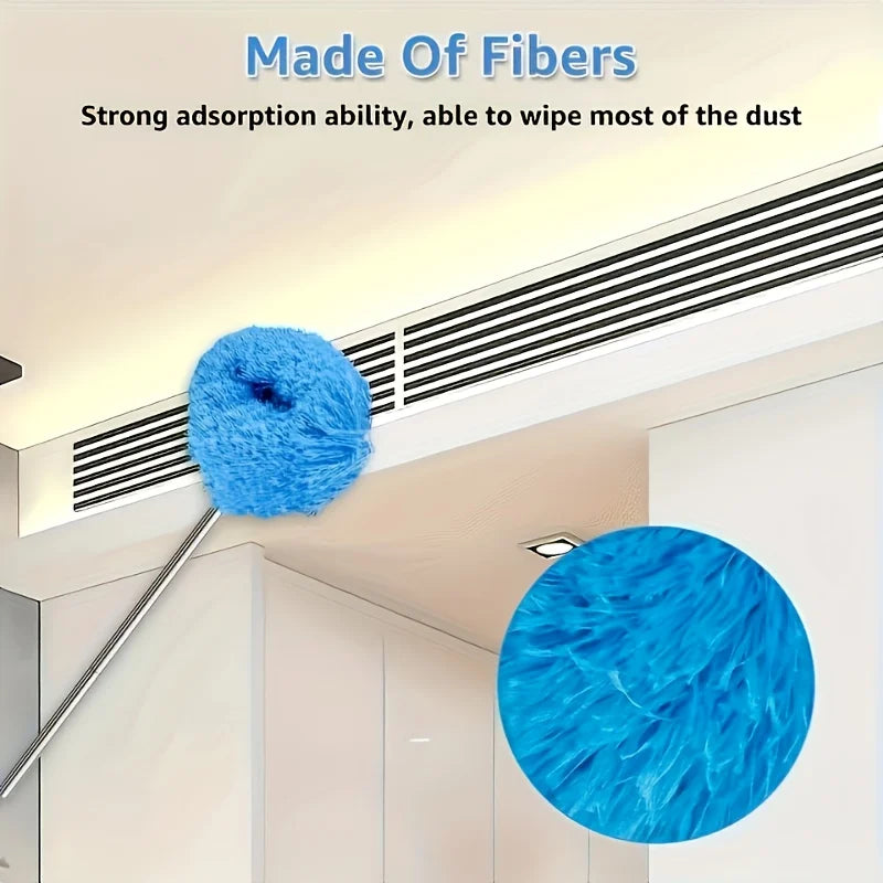 Ceiling Fan Dust Collector with Extendable Arm, Detachable Brush Head, Washable, Ideal for Rvs, Home, Bedroom. Peaceful Pleasures Health and Wellness