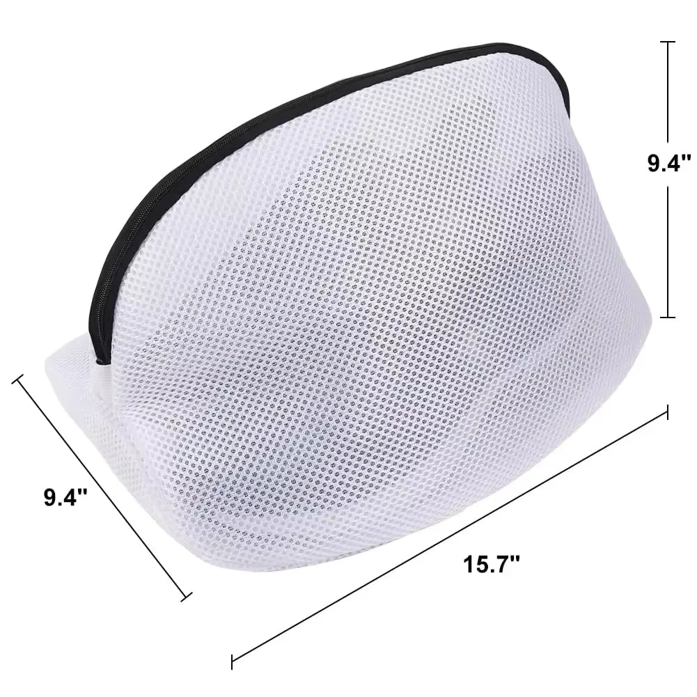 Mesh Shoe Laundry Bags with Zip Closure – Set of 3