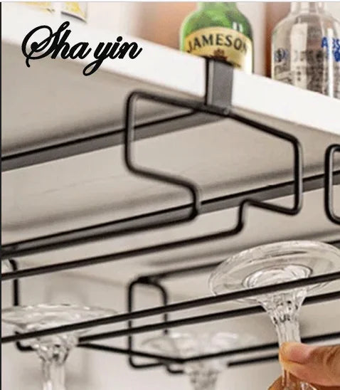 Hanging Wine Glass Rack | No-Drill Stemware Holder