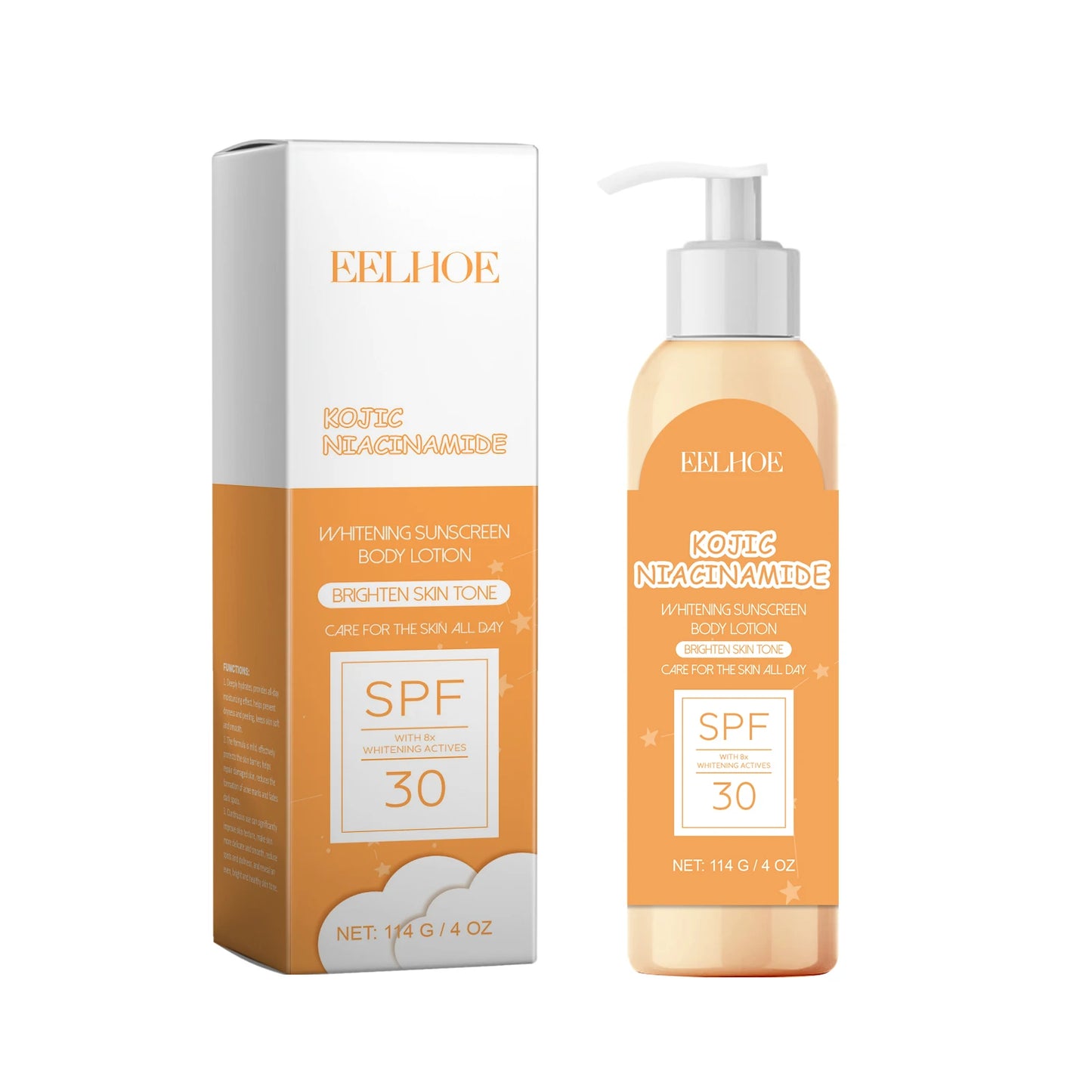 Kojic Acid & Niacinamide Brightening Body Lotion | SPF Moisturizer