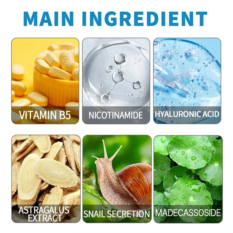 1/3/5pcs B5 Shrink Pores Serum Pure Hyaluronic Acid Lifting Firming Fine Lines Reduce Lightening Dark Circle 30ML Hyalu Essence Peaceful Pleasures Health and Wellness