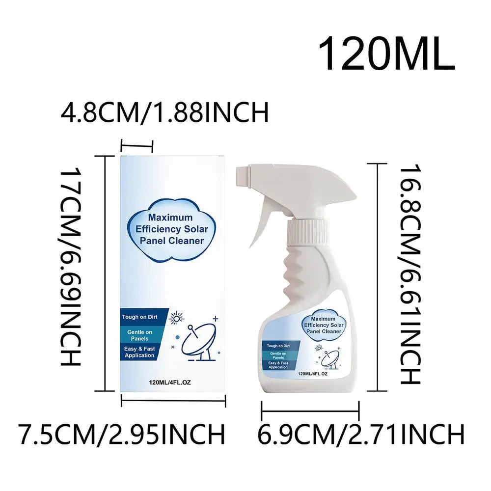 Solar Panel Cleaner Spray 120ml – Scratch-Free Formula