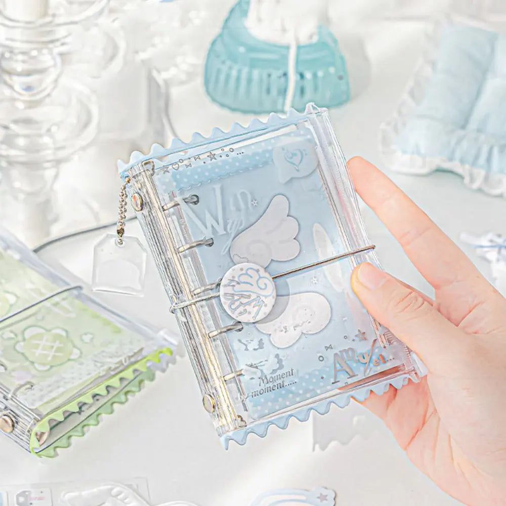 Learn Ledger Hand Ledger M5 Pocket Binder Notebook Portable Mini Loose-leaf Notebook Cute Aesthetic Hand Account Book Studnet Peaceful Pleasures Health and Wellness