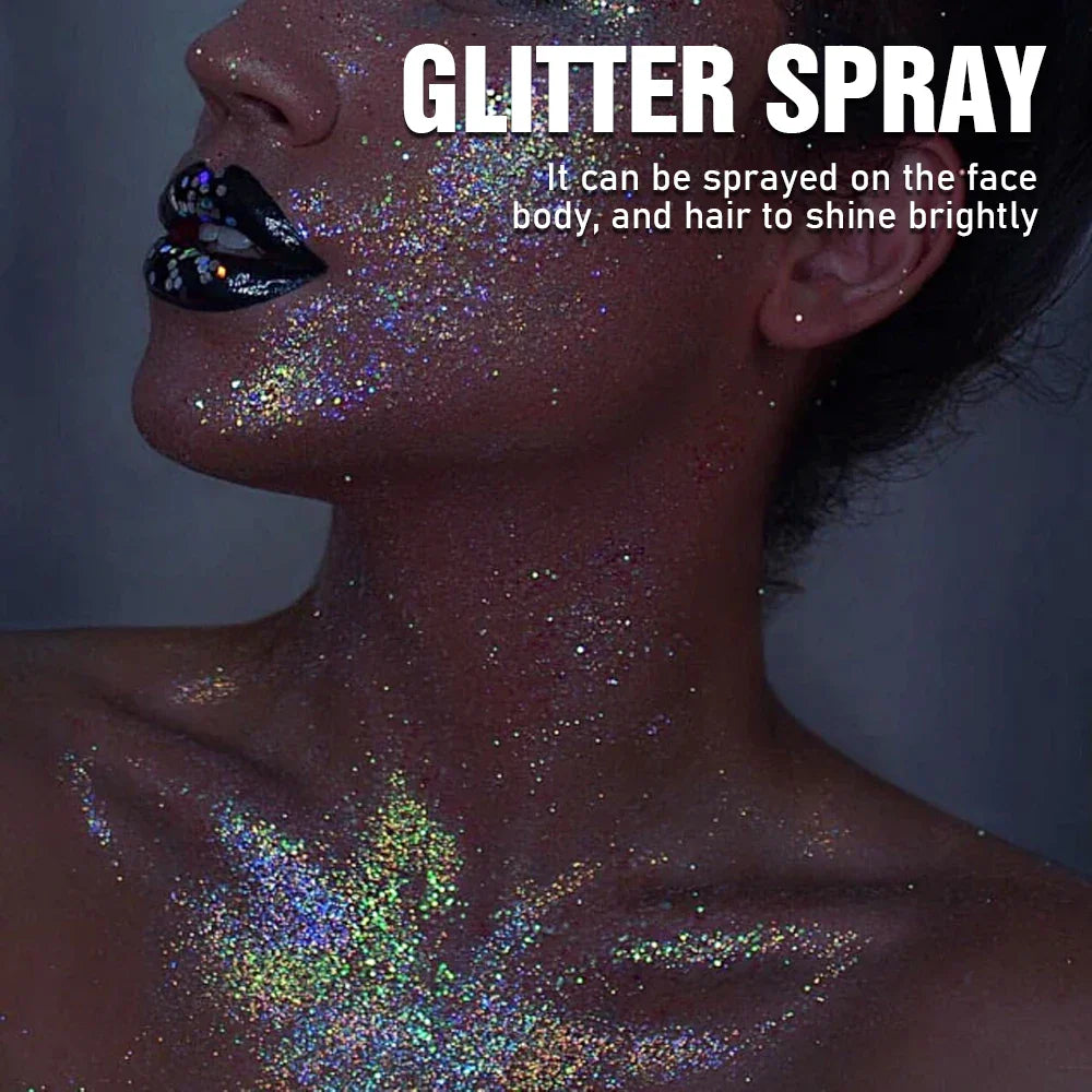 Radiant Glitter Highlighter Body Spray | Festivals & Parties
