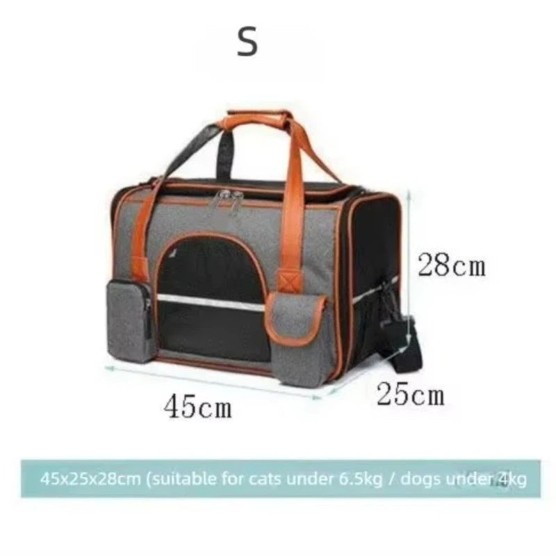 Anti Collapse Pet Carrier Bag with Multiple Storage Pockets Travel Handbag for Dog Cat Puppy Rabbits Small Pets Peaceful Pleasures Health and Wellness