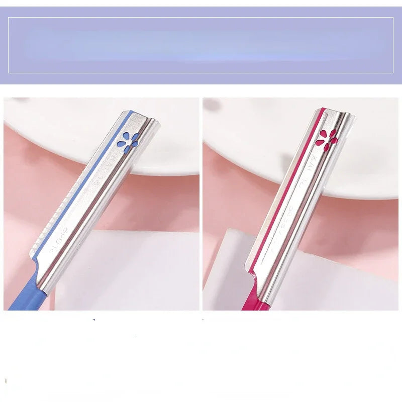 10pcs Eyebrow Epilator Sets for Women Makeup Beauty Eyebrows Hair Removal Styling Tool Steel Blade Facial Razor Trimmer Peaceful Pleasures Health and Wellness