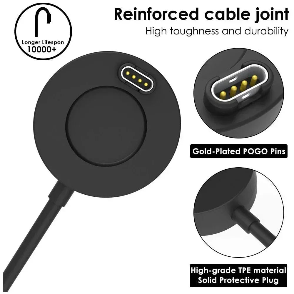 Fast Charging USB Charging Dock for Garmin Vivoactive 3/4/4S, Fenix 5S/5X/6S/6X,Venu 2/2S,Durable Cable for Smartwatch Charging Peaceful Pleasures Health and Wellness