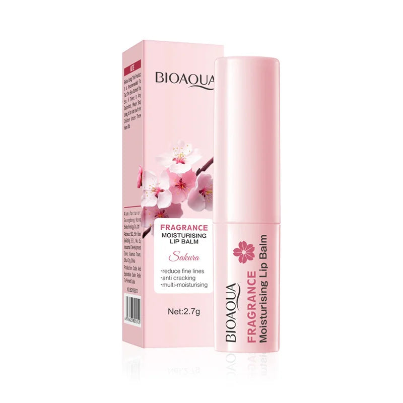BIOAQUA Sakura Cherry Blossom Moisturizing Lip Balm 1/2/3 Pack