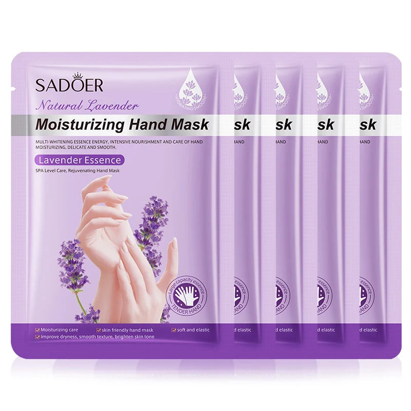 SADOER Lavender Hand Mask – Hydrating, Whitening & Anti-Aging