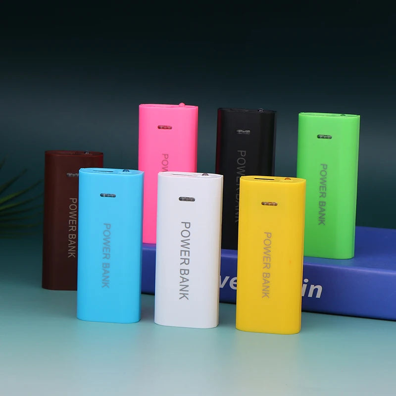 Portable Power Bank Case DIY 2Cell 18650 Battery Box For Smart Phone Charge 5V 1A For 18650 Battery With Indicator Light Peaceful Pleasures Health and Wellness