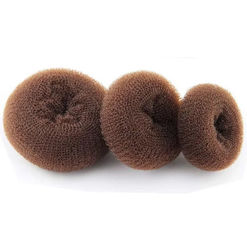 3PCS Maruki Head Hair Curler, Korean Style Versatile Hair Accessories, Fluffy Curled Lady Easy Big Ring Hair Styling Tools Peaceful Pleasures Health and Wellness 3PCS Brown