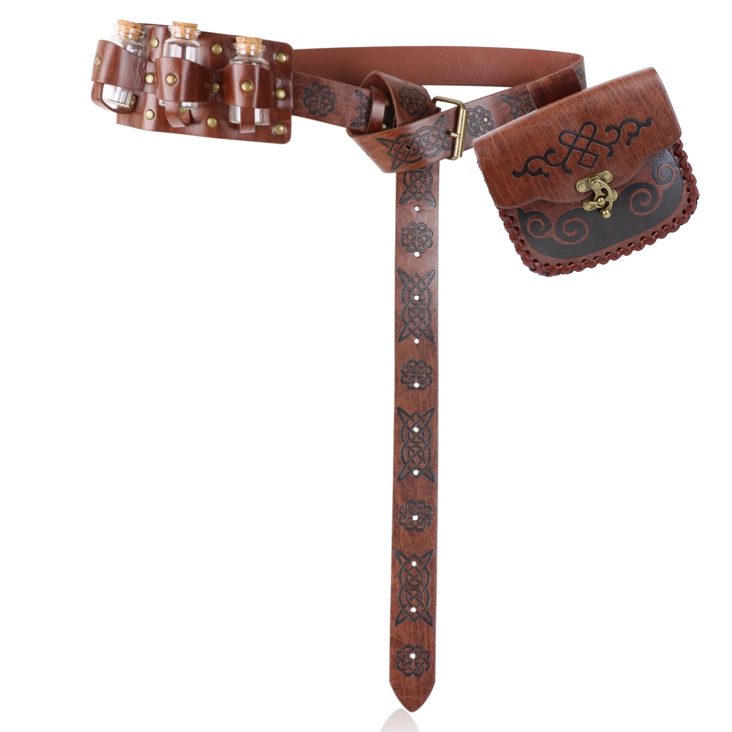 Cosplay Copper Coin Waist Bag Medieval Retro Belt Renaissance Viking