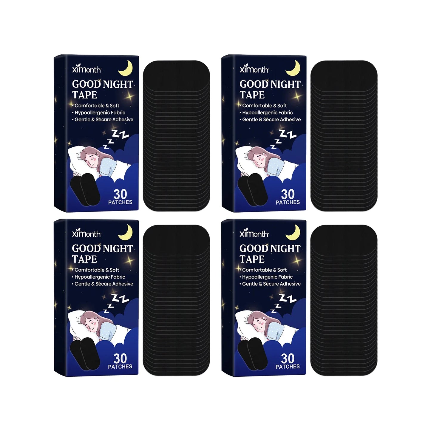 Ximonth Mouth Breathing Sleep Tape – 30 Pcs Night Patches