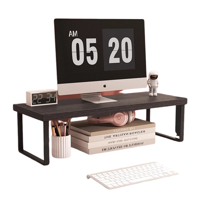 Wood Monitor Riser Shelf & Desk Organizer Stand 30/40/50cm