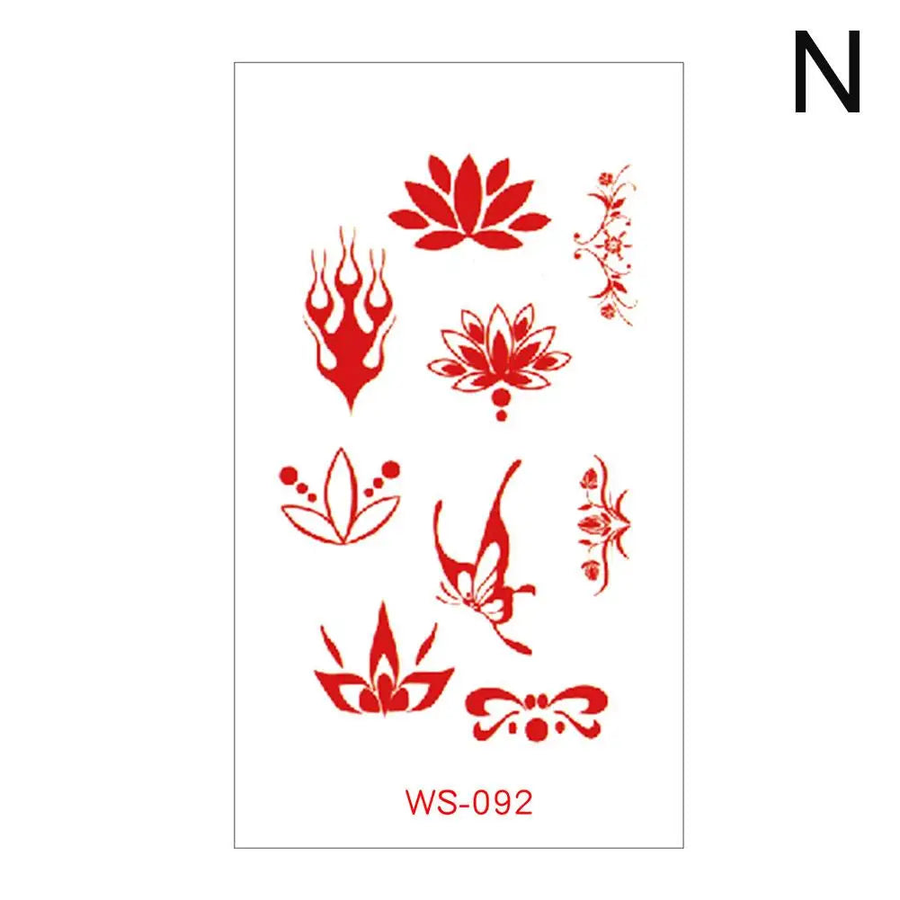 Chinese Ancient Style Forehead Temporary Tattoo Stickers | 15 Designs