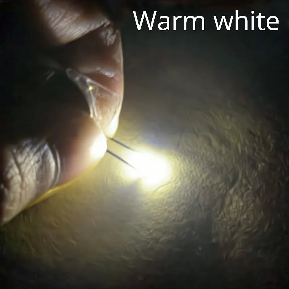 100pcs 1206 SMD LED Chip Beads – 9 Colors, Super Bright DIY