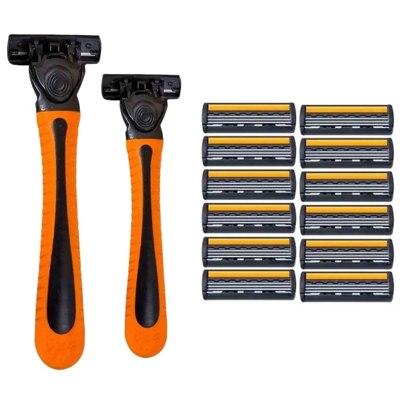Men's 3-Blade Stainless Steel Manual Razor | Travel & Home