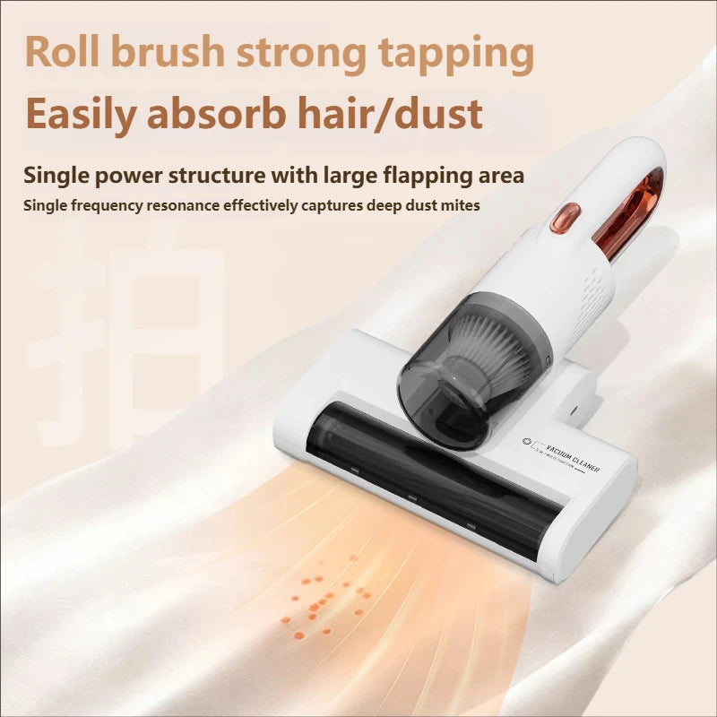 Portable Wireless Handheld Household Vacuum Cleaner Powerful UV HEPA Filter Mite Remover Peaceful Pleasures Health and Wellness