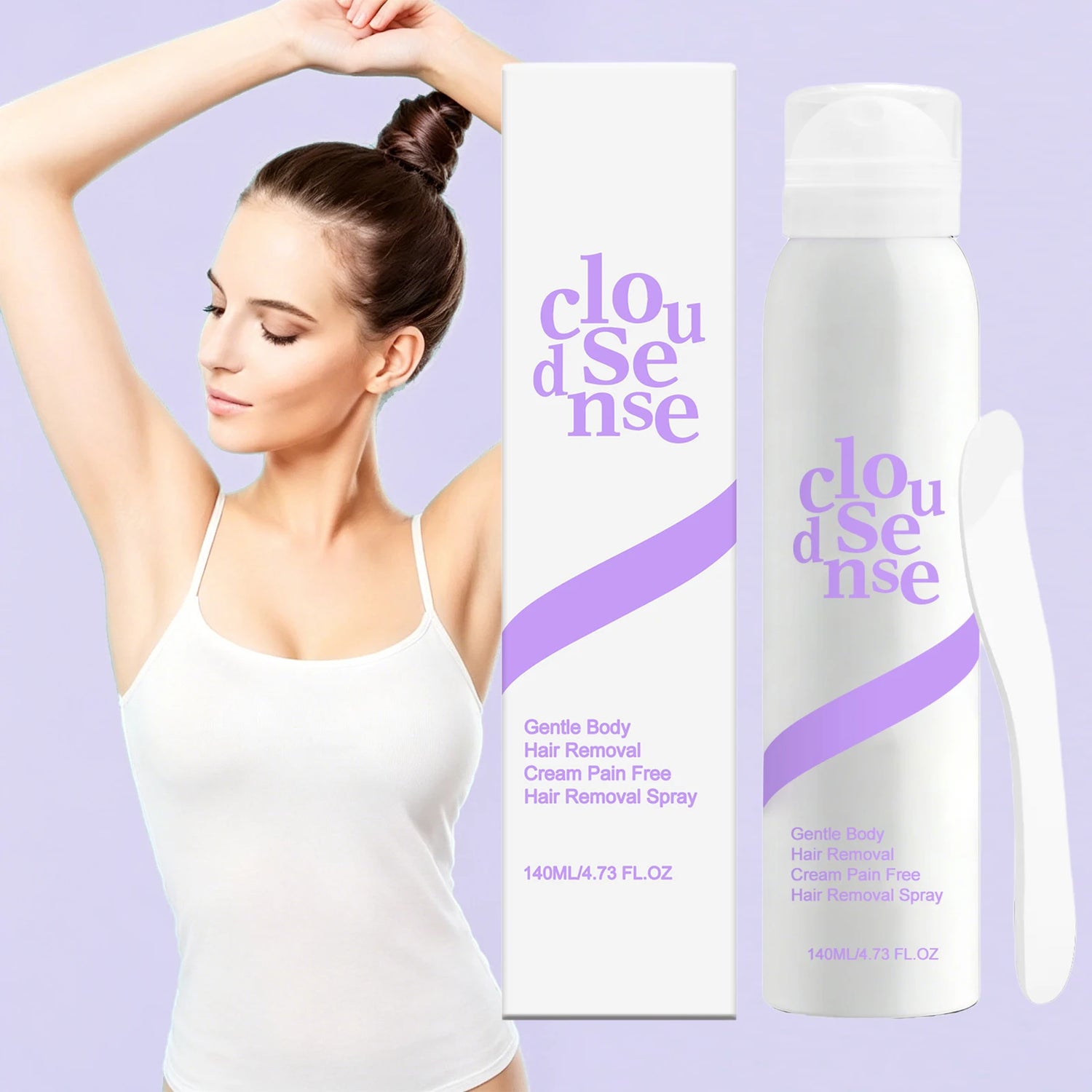 Pain-Free Hair Removal Spray | Full Body Depilatory 140ml Hair Removal Spray Peaceful Pleasures Health and Wellness