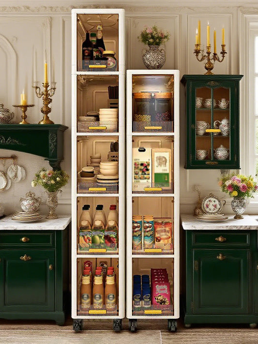Ultra-Thin Gap Storage Cabinet for Kitchen & Bathroom Peaceful Pleasures Health and Wellness
