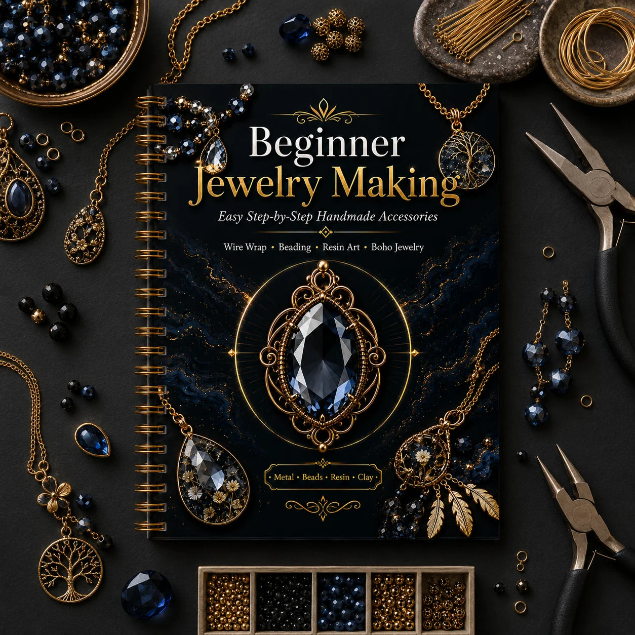 Beginner Jewelry Making A5 Spiral Guide Handmade Accessories Tutorial
