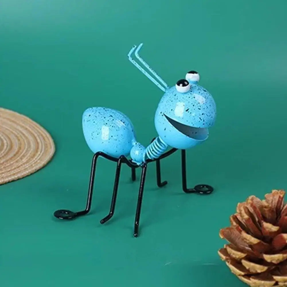 Cute Ant Statue Garden Decor Figure Stand Ant for Outdoor Yard Lawn Decoration Iron Ant Sculpture Home Desktop Decoration Peaceful Pleasures Health and Wellness
