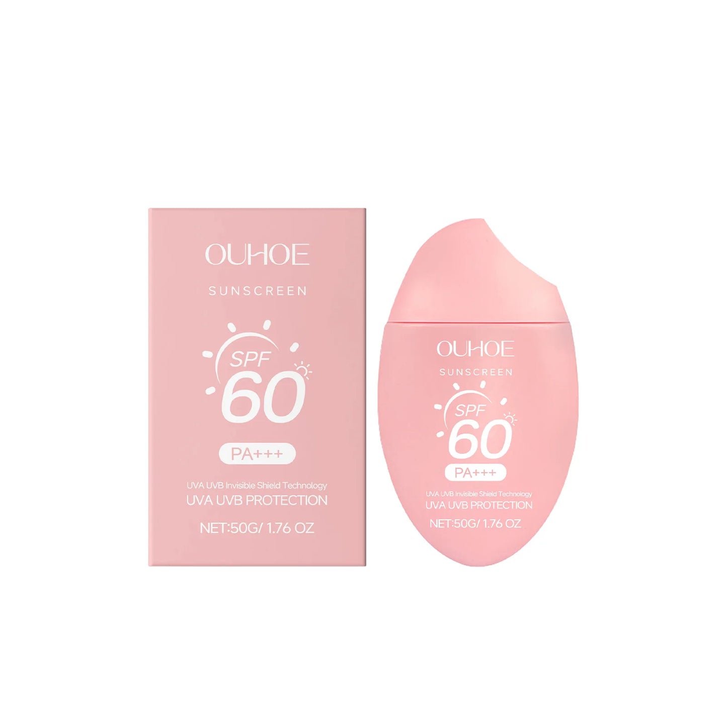 Moisturizing Brightening Sunscreen Cream SPF50+ for Daily Care Peaceful Pleasures Health and Wellness 50g x1 boxed