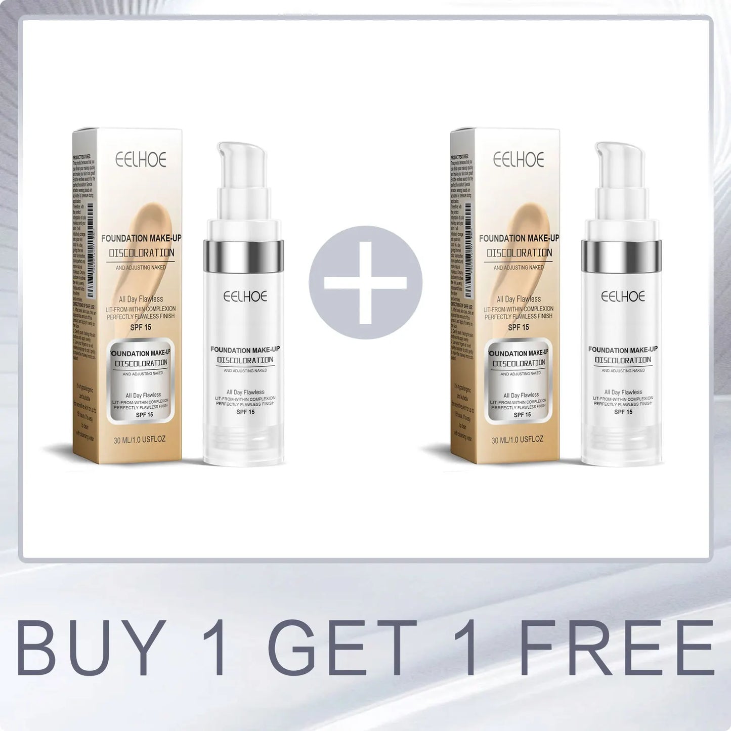 EELHOE Liquid Foundation – Full Coverage, Oil-Control & Hydrating
