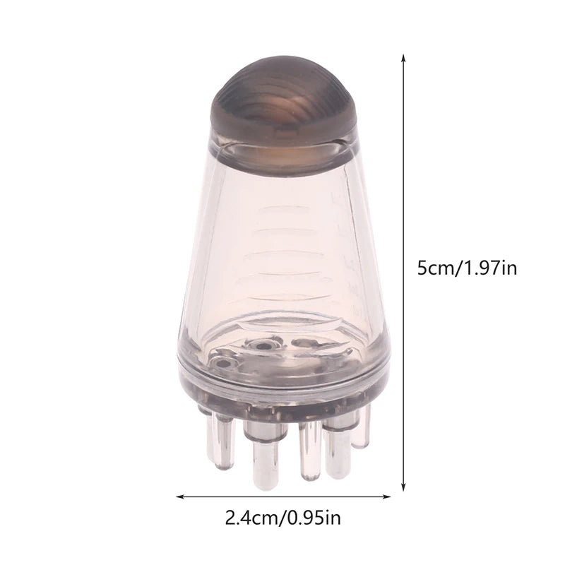 Scalp Applicator Hair Regrowth & Styling Solution Guide Comb Hexagon Head Oil Roller Ball Massage Comb Massage Relaxation Tools Peaceful Pleasures Health and Wellness Onesize